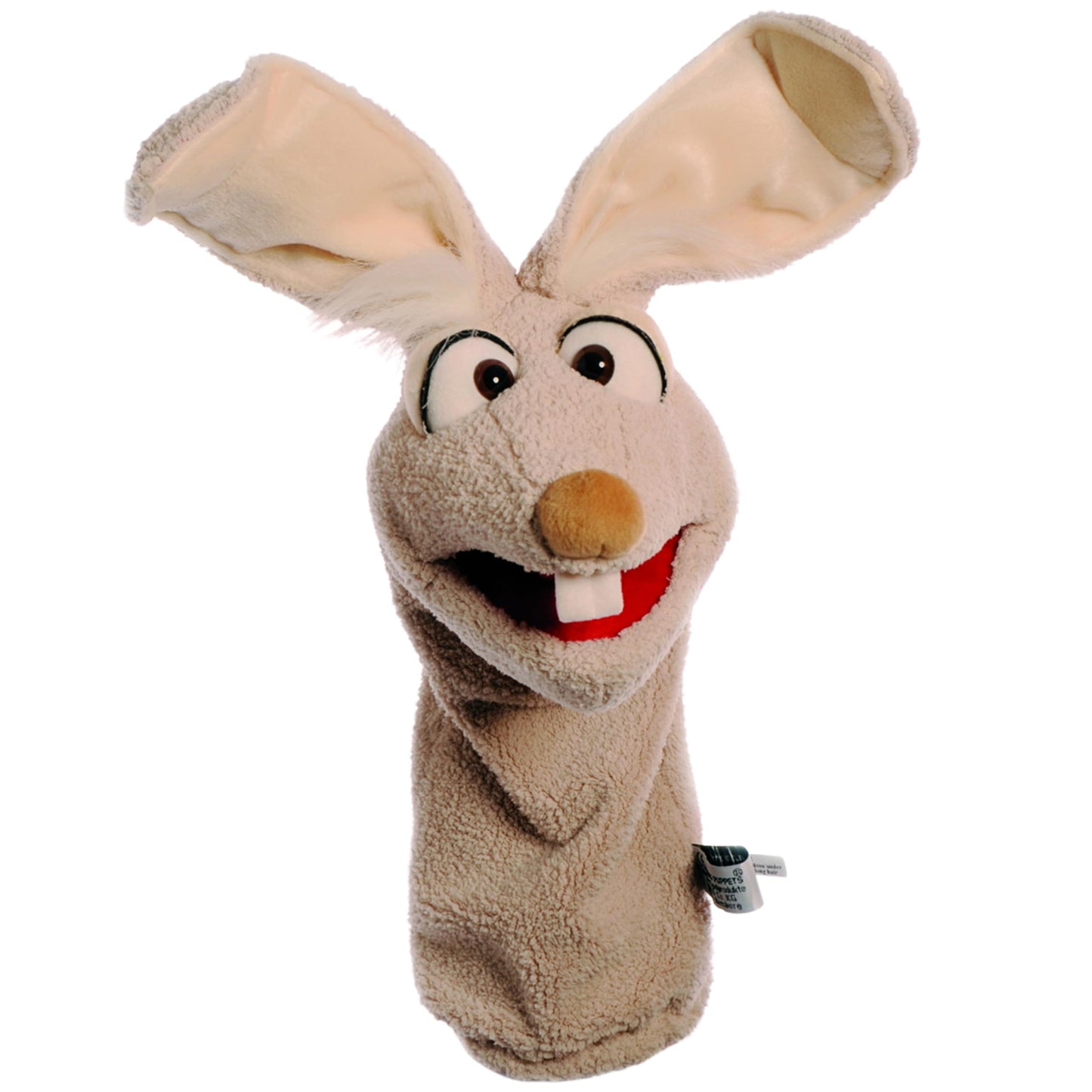 Playful Minds Living Puppets Fred the 17-Inch Rabbit Hand Puppet | Plush Educational Toy