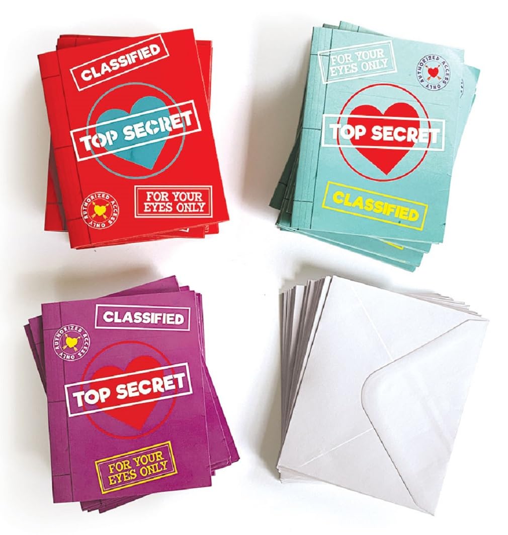 Playhouse Top Secret Message Decoder – 28-Card Valentine Exchange Pack for Kids
