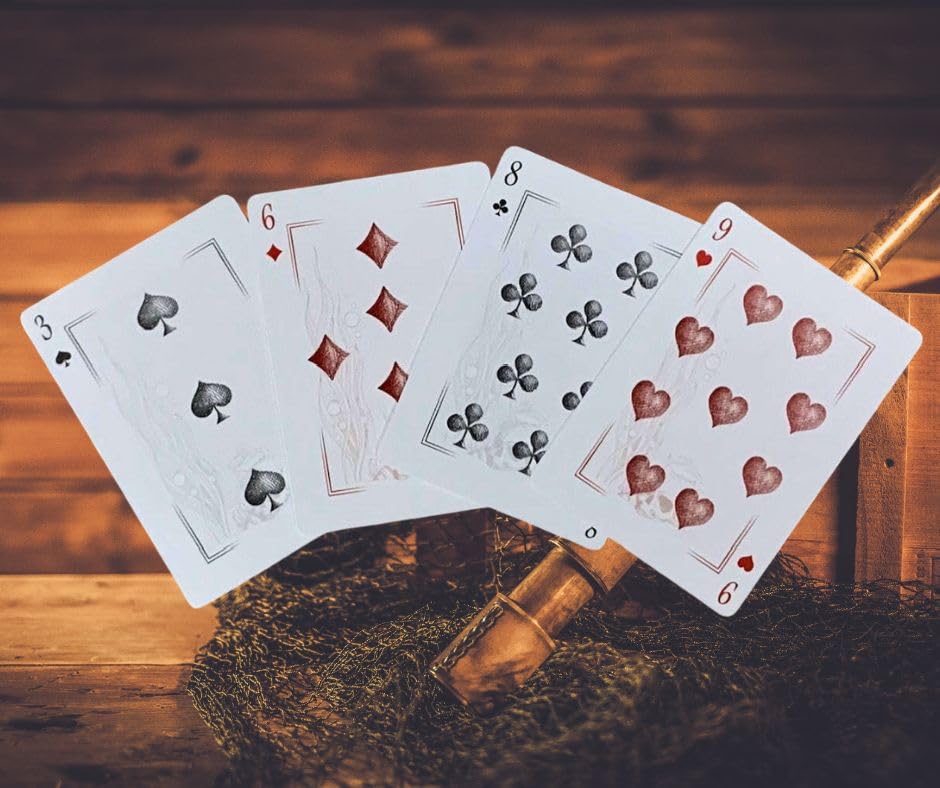 Neptune’s Graveyard Bicycle Playing Cards – 2-Pack (Pirate Ship & Mermaid) | PLAYING CARD DECKS.COM