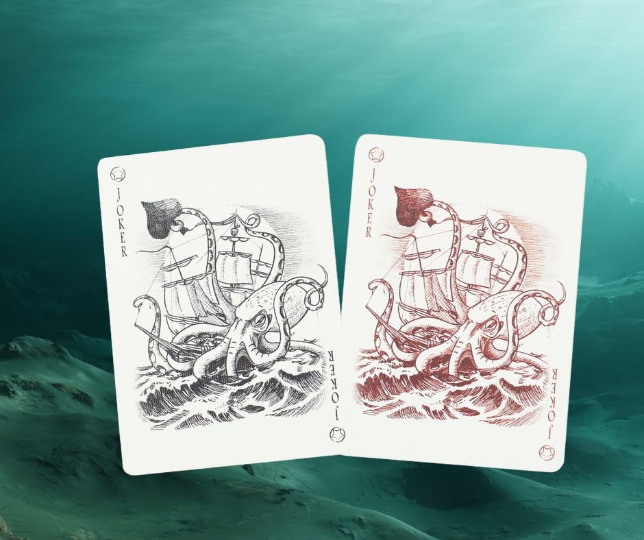 Neptune’s Graveyard Bicycle Playing Cards – 2-Pack (Pirate Ship & Mermaid) | PLAYING CARD DECKS.COM