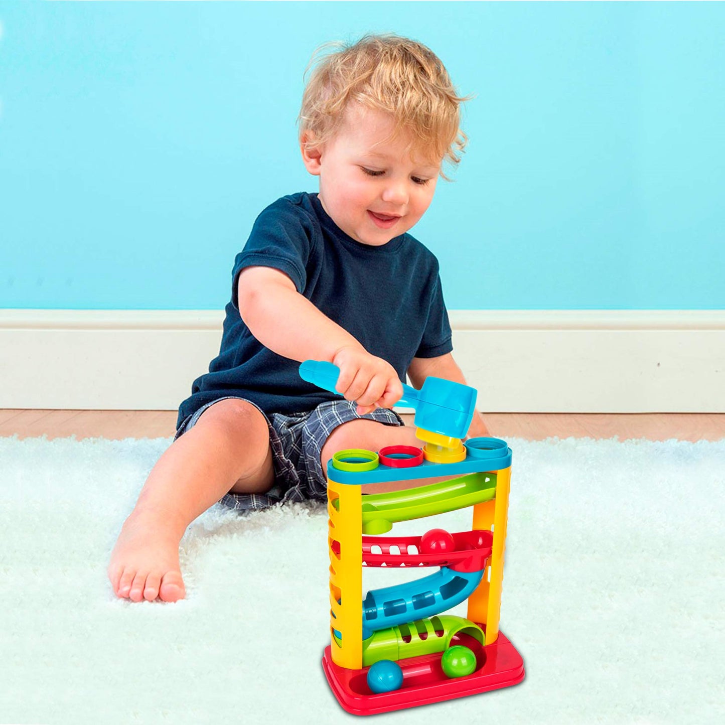 Playkidz Durable Pound A Ball Toy for Toddlers | Fine Motor & Early Learning