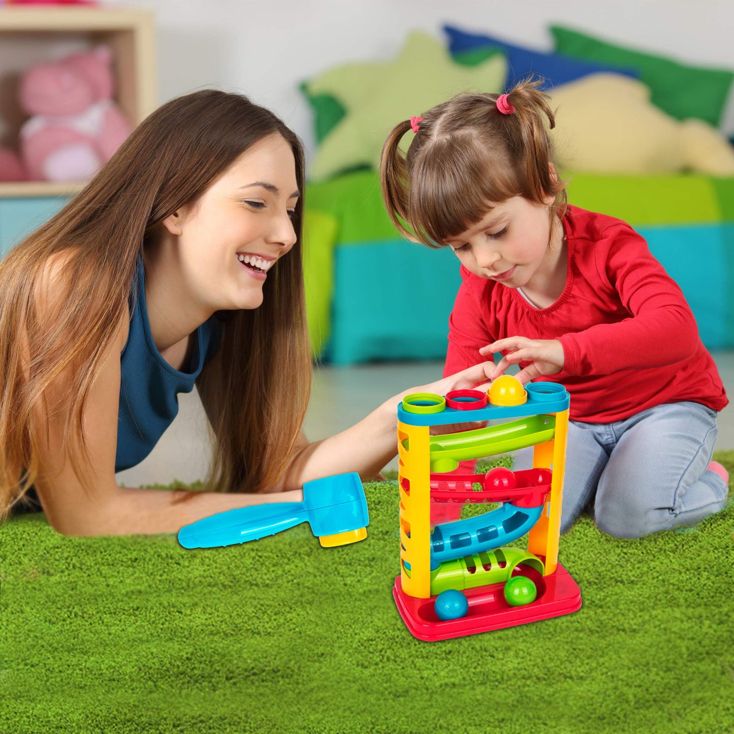 Playkidz Durable Pound A Ball Toy for Toddlers | Fine Motor & Early Learning