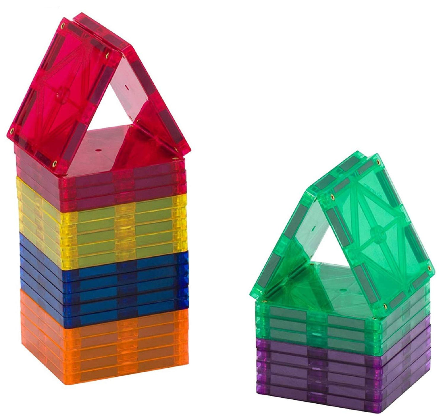 Playmags 30-Piece Magnetic Tiles Expansion Set – Creative Building Blocks for Kids 3+
