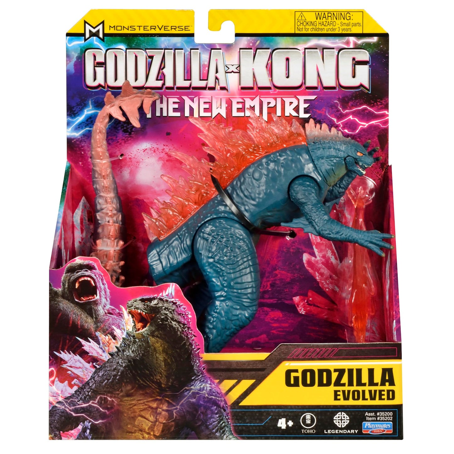 PlayMates Godzilla x Kong 6-Inch Godzilla Evolved Figure with Heat Ray | MonsterVerse Collectible