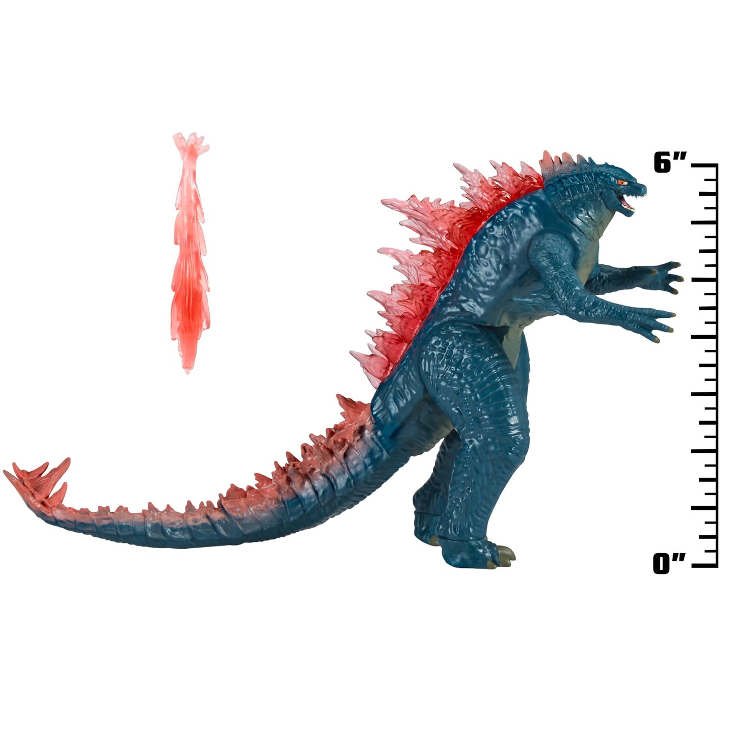 PlayMates Godzilla x Kong 6-Inch Godzilla Evolved Figure with Heat Ray | MonsterVerse Collectible