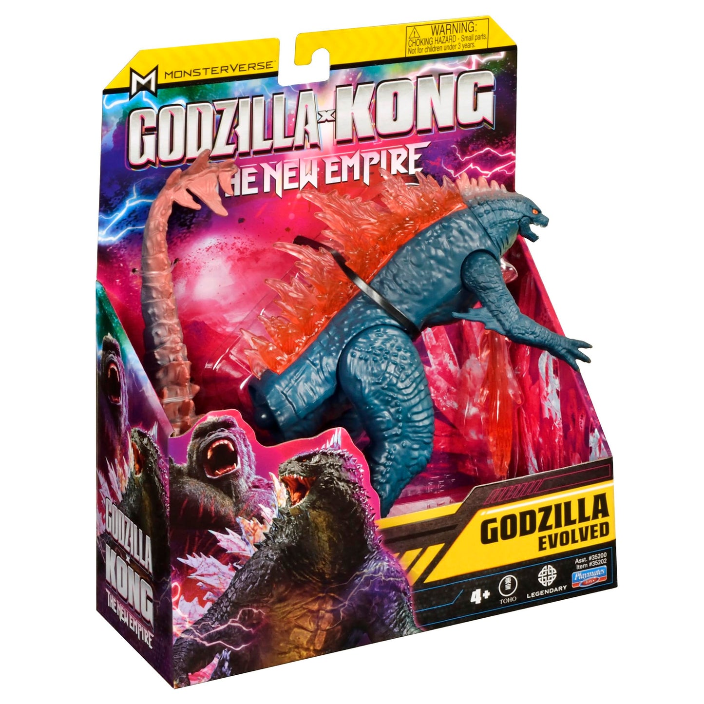 PlayMates Godzilla x Kong 6-Inch Godzilla Evolved Figure with Heat Ray | MonsterVerse Collectible