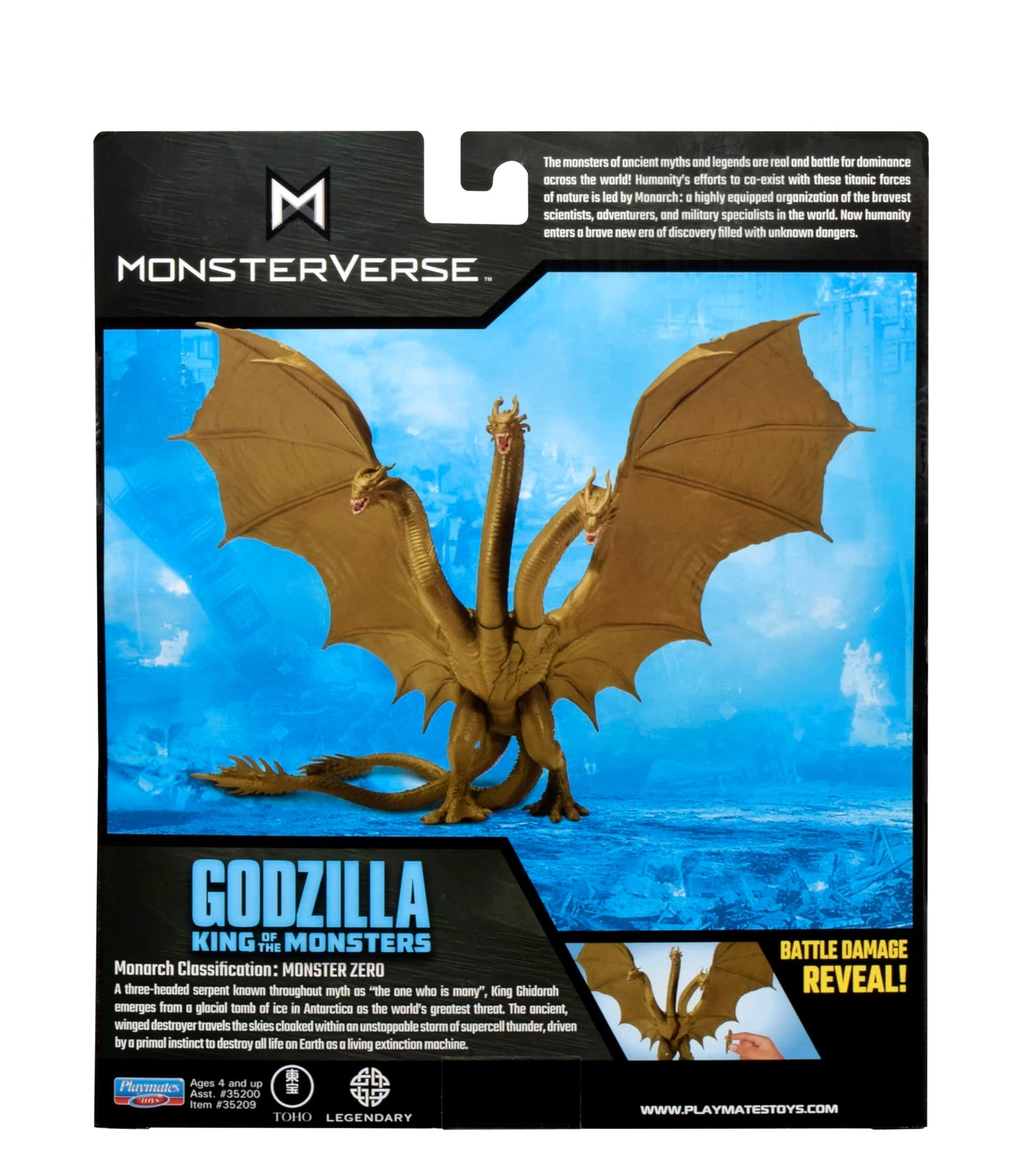 PlayMates King Ghidorah 6-Inch Action Figure | MonsterVerse Basic Series
