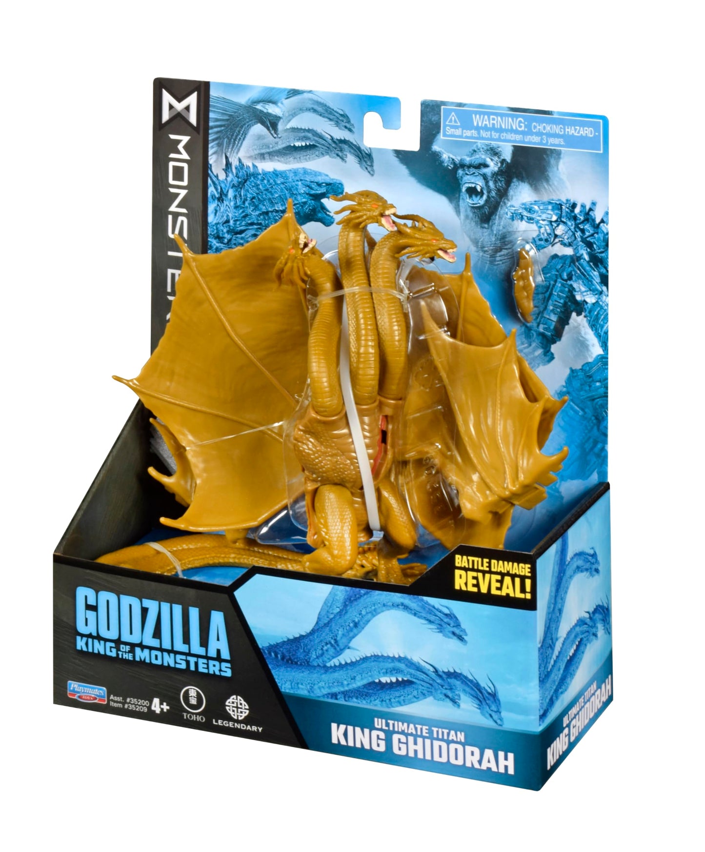 PlayMates King Ghidorah 6-Inch Action Figure | MonsterVerse Basic Series