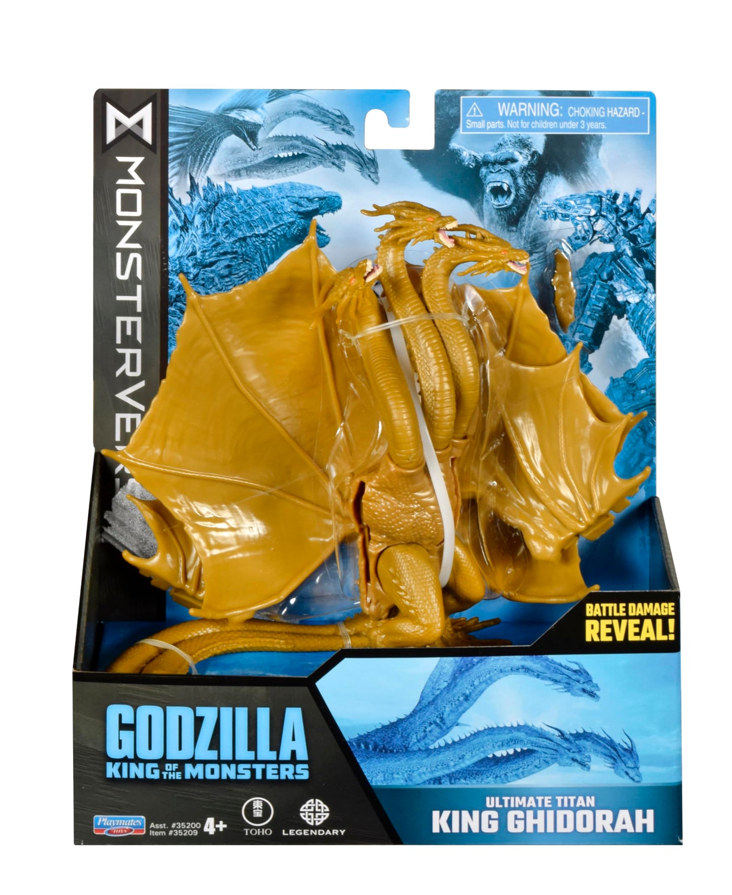PlayMates King Ghidorah 6-Inch Action Figure | MonsterVerse Basic Series