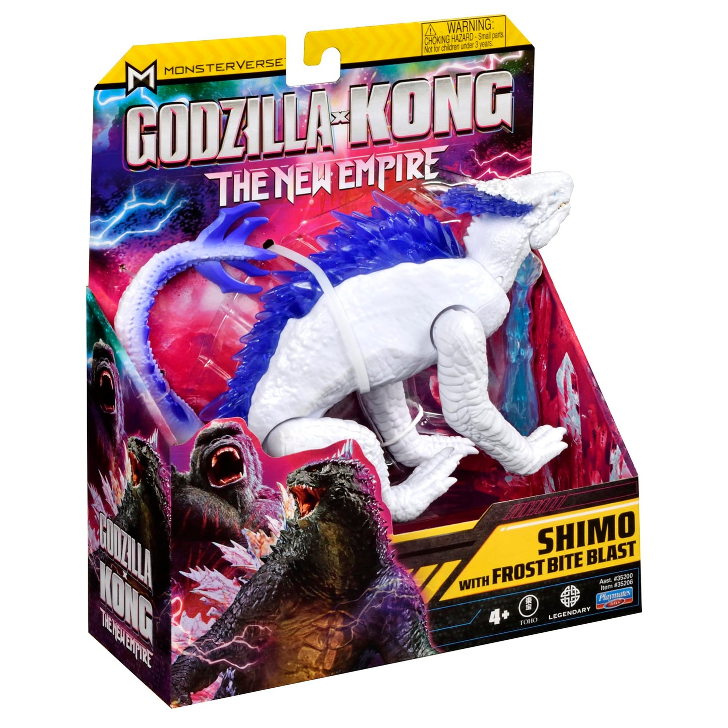 PlayMates Godzilla X Kong Monsterverse Shimo with Frost Bite Blast – 3 Inch Action Figure
