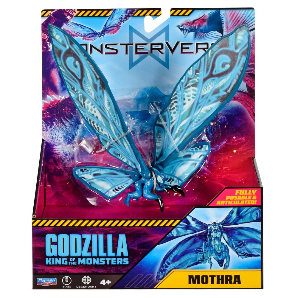 PlayMates MonsterVerse Mothra 6-Inch Fully Posable Figure | Officially Licensed
