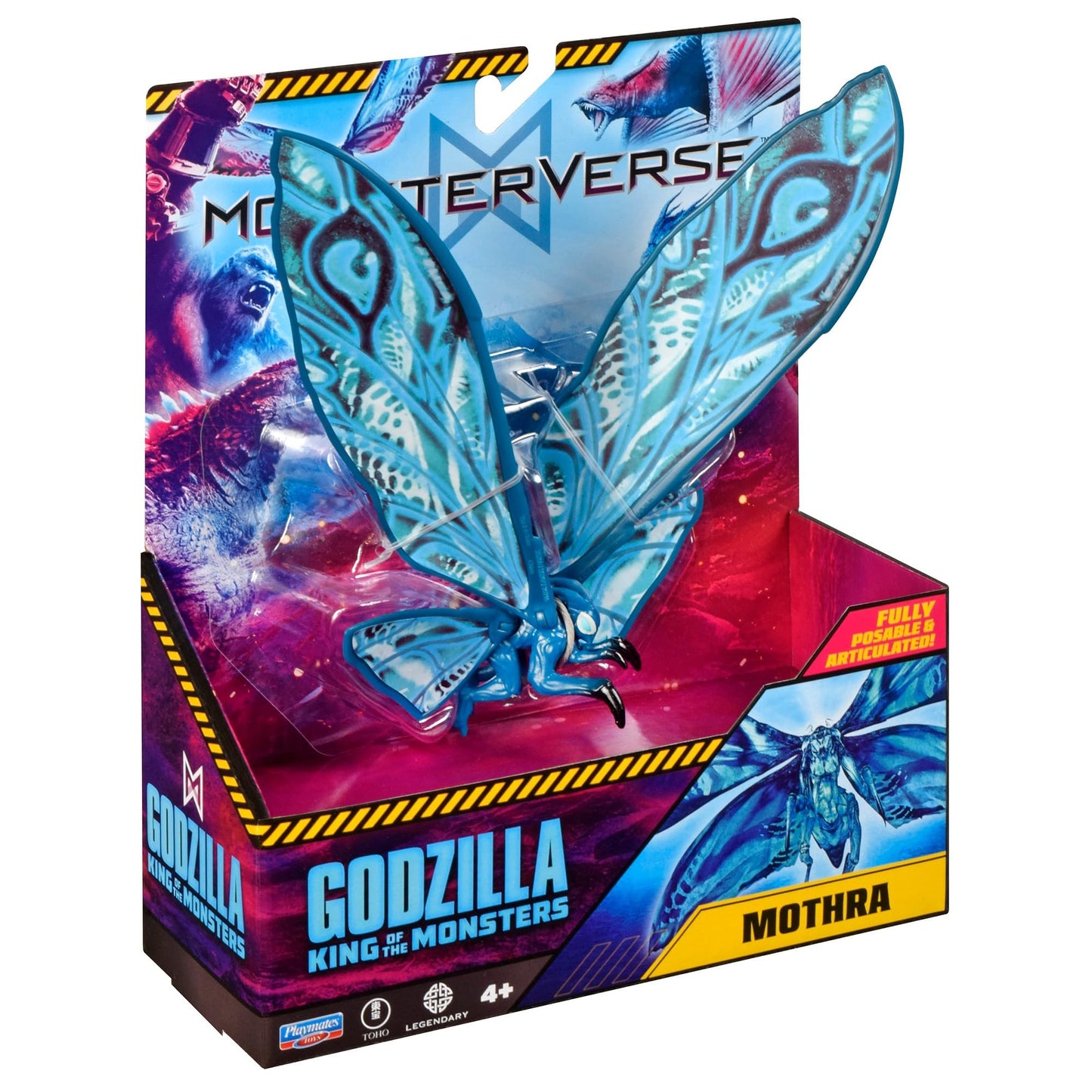 PlayMates MonsterVerse Mothra 6-Inch Fully Posable Figure | Officially Licensed