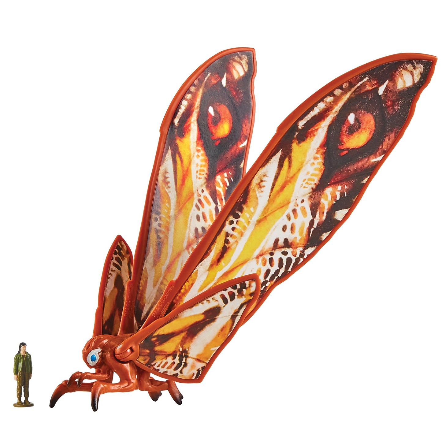 PlayMates Godzilla X Kong Monsterverse 6 Inch Action Figure – Mothra with Jia | Basic Series