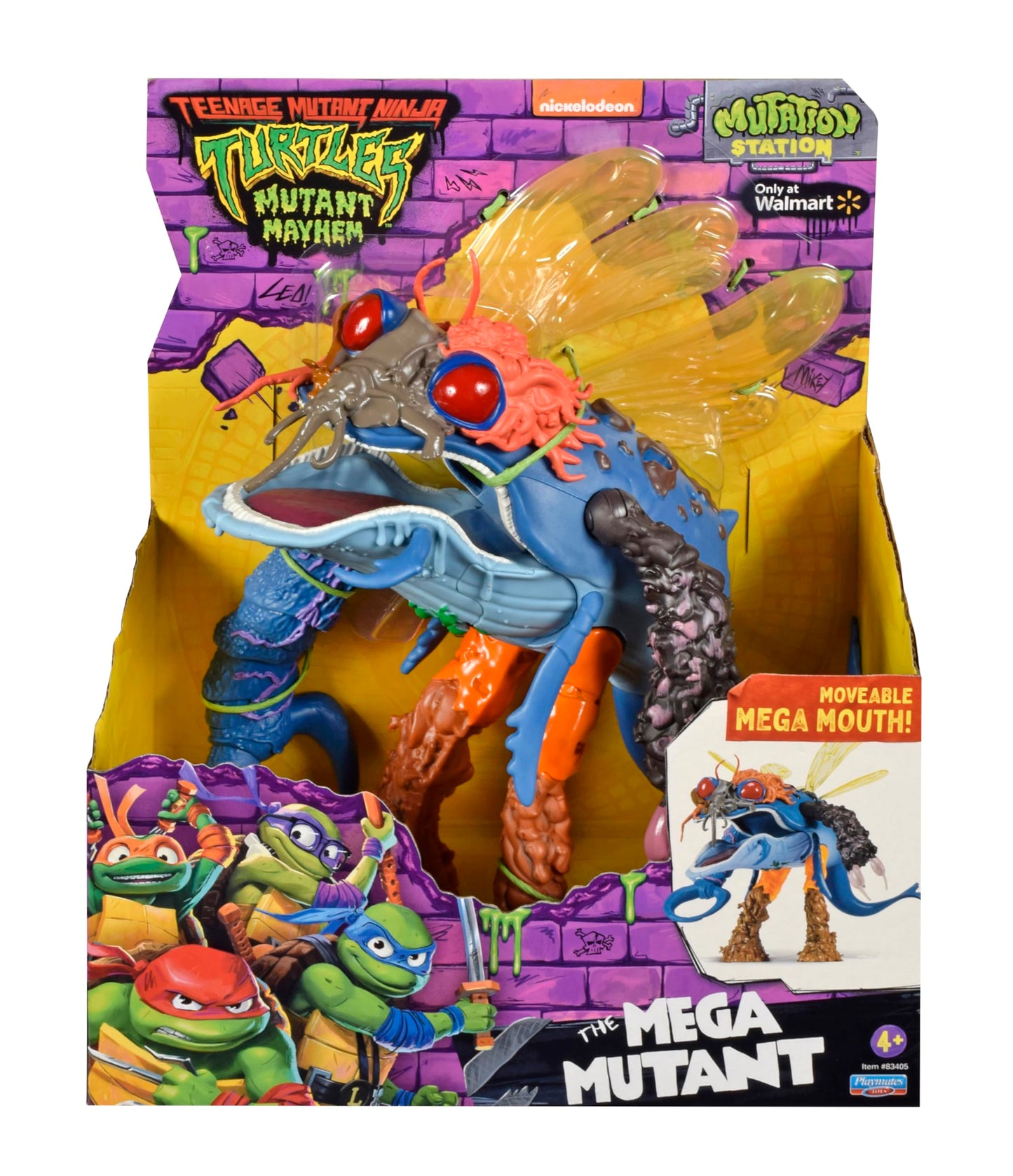 PlayMates TMNT Mutant Mayhem 10-Inch Giant Megamutant Figure – Authentic Movie-Detail Toy
