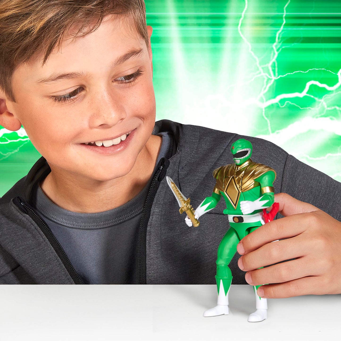 PlayMates Power Rangers Re-Ignition Green Ranger 6-Inch Auto Morphin Action Figure