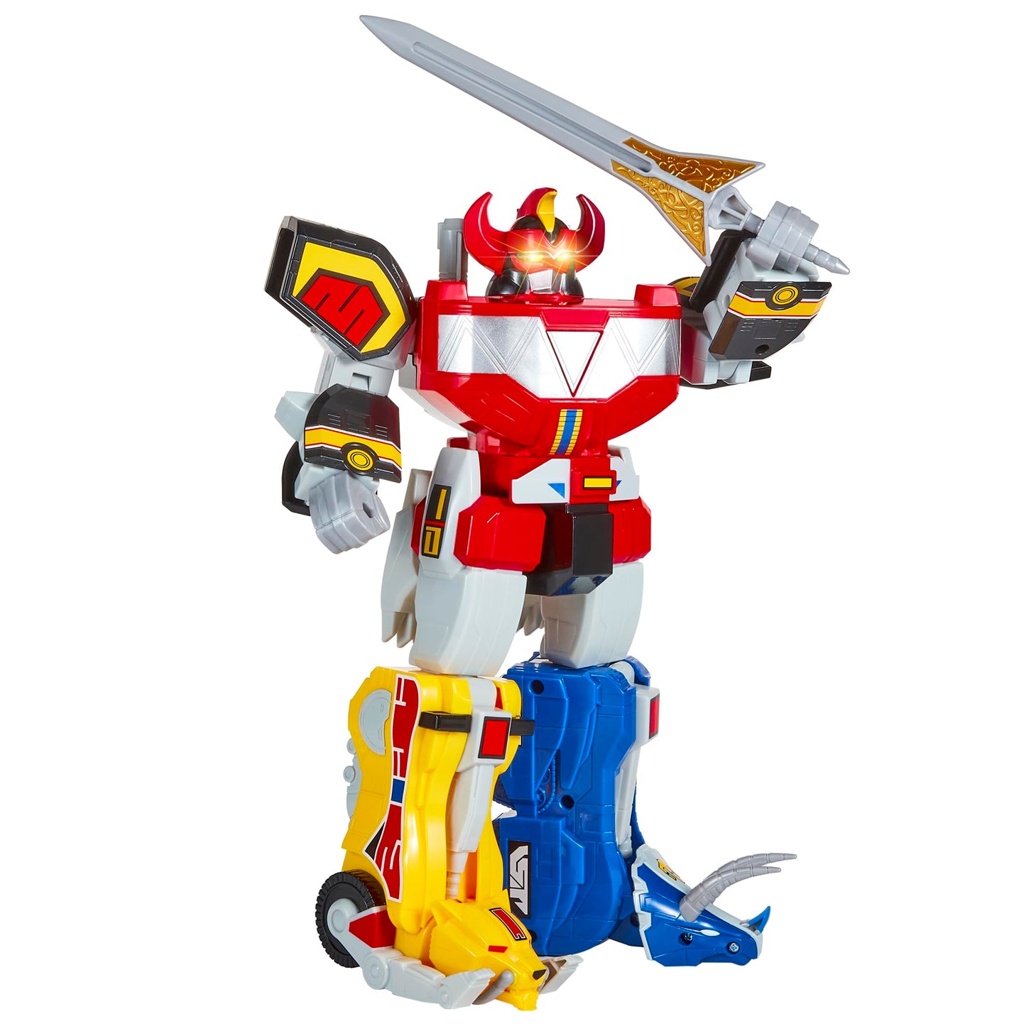 PlayMates POWER RANGERS Mighty Morphin Re-Ignition Ultimate Megazord – Deluxe Electronic Figure