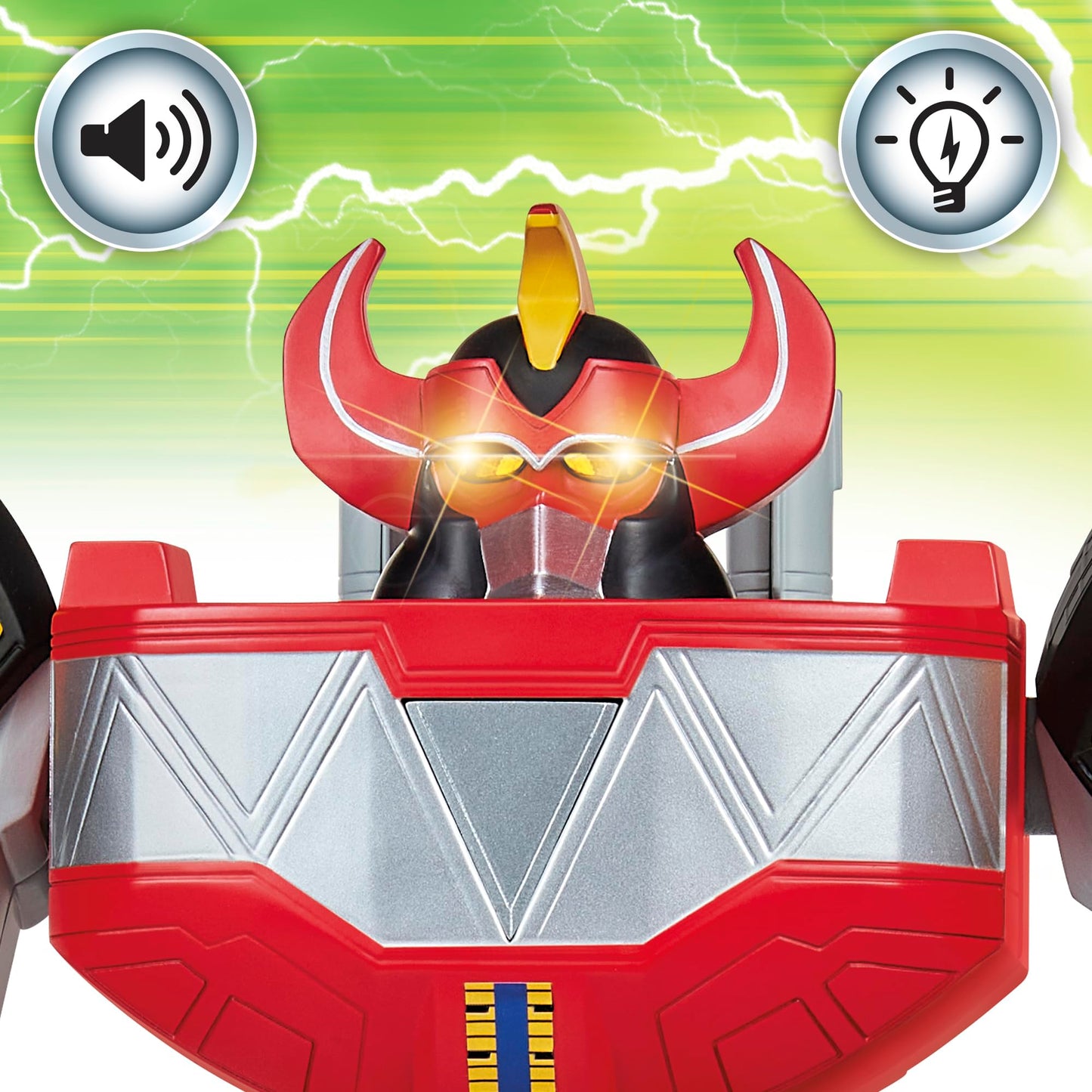 PlayMates POWER RANGERS Mighty Morphin Re-Ignition Ultimate Megazord – Deluxe Electronic Figure