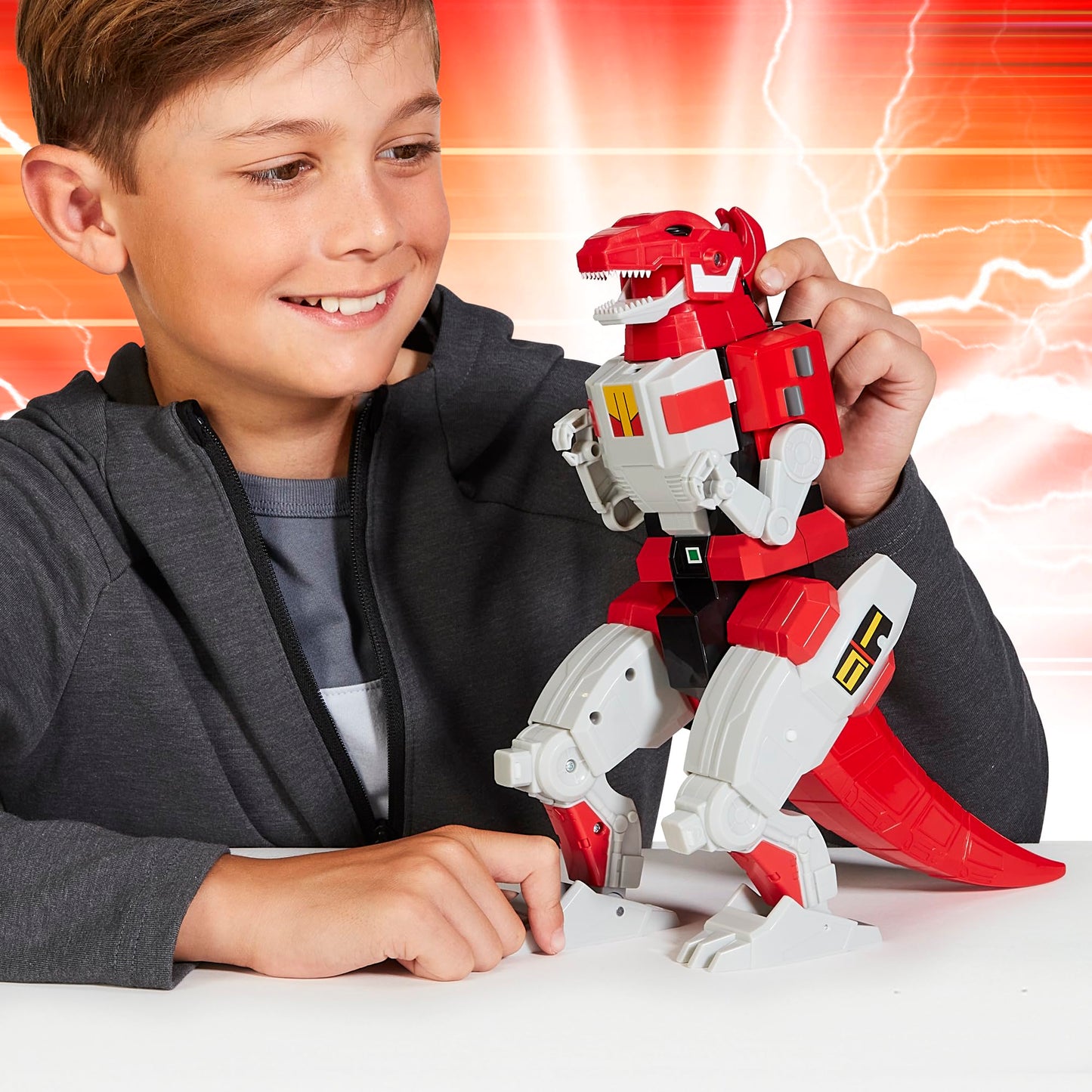 PlayMates Power Rangers Re-Ignition 6-Inch Combinable Megazord: Tyrannosaurus Rex Figure