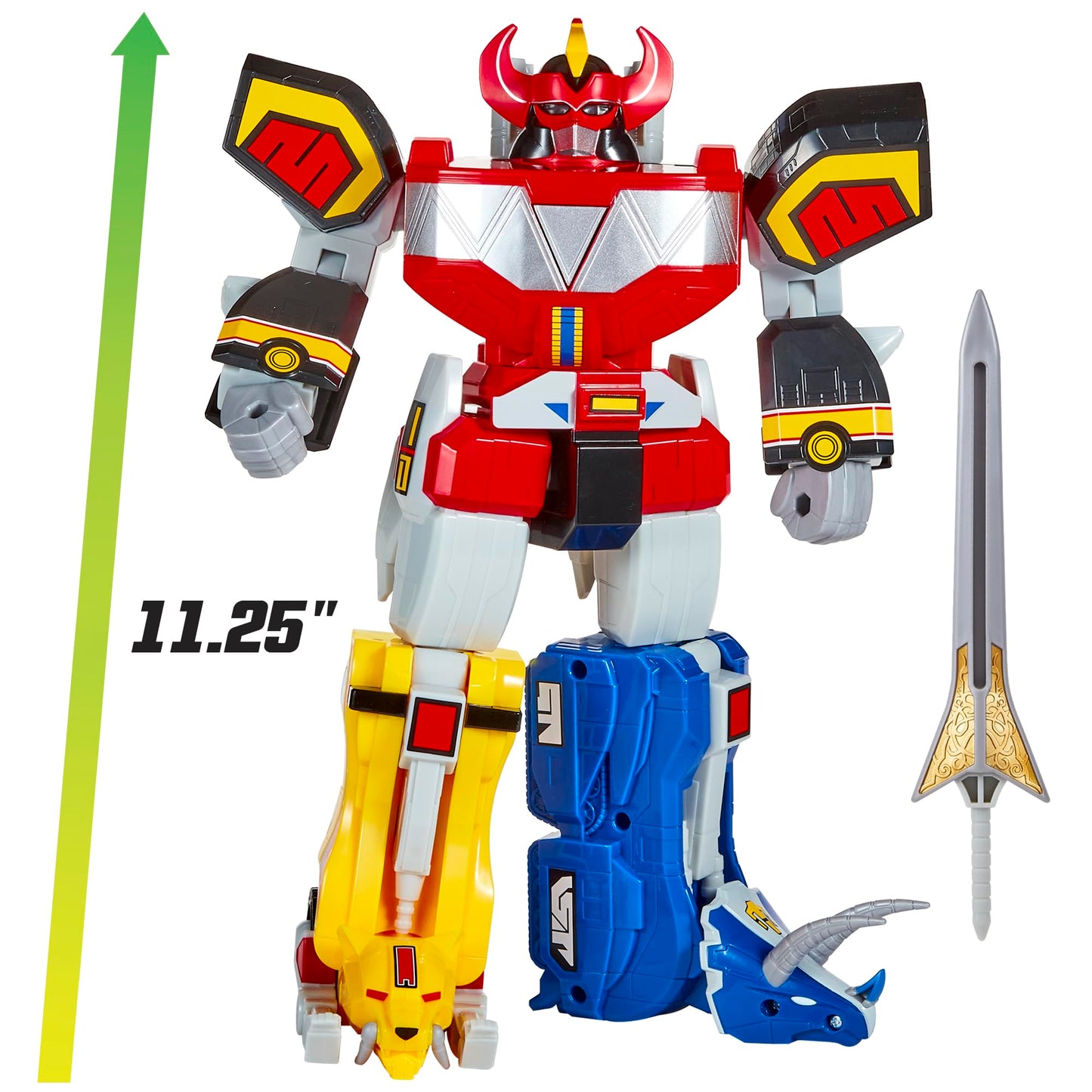 PlayMates POWER RANGERS Mighty Morphin Re-Ignition Ultimate Megazord – Deluxe Electronic Figure