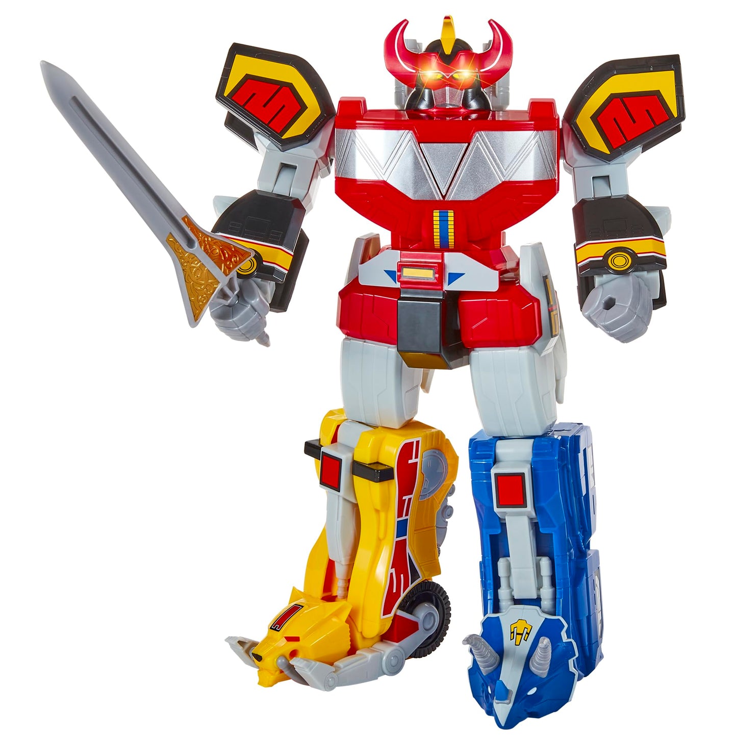 PlayMates POWER RANGERS Mighty Morphin Re-Ignition Ultimate Megazord – Deluxe Electronic Figure