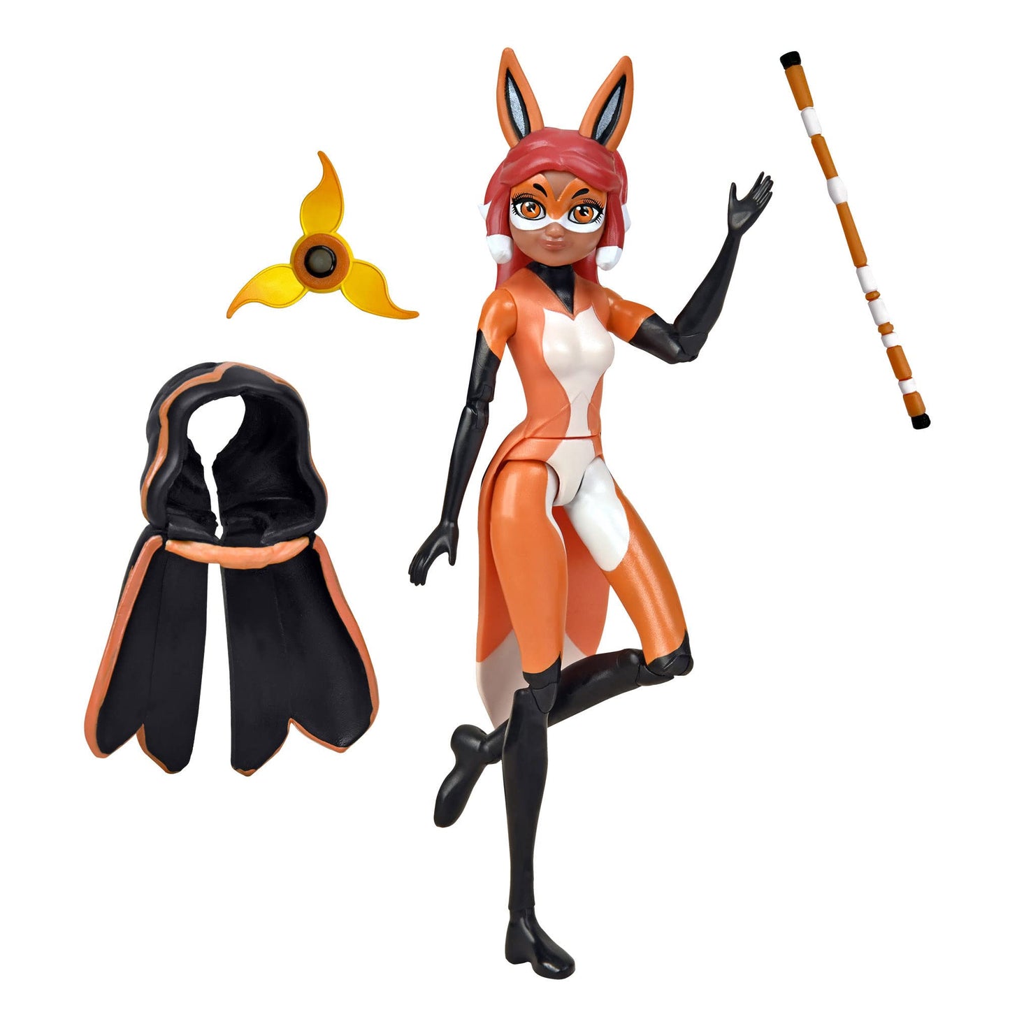 PlayMates Miraculous Rena Rouge Great Escape Doll – 5-Inch Poseable Figure with Cape & Accessories