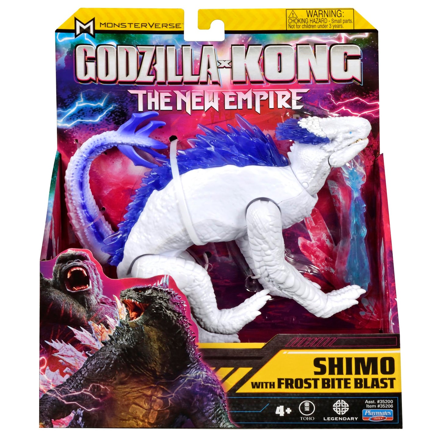 PlayMates Godzilla X Kong Monsterverse Shimo with Frost Bite Blast – 3 Inch Action Figure