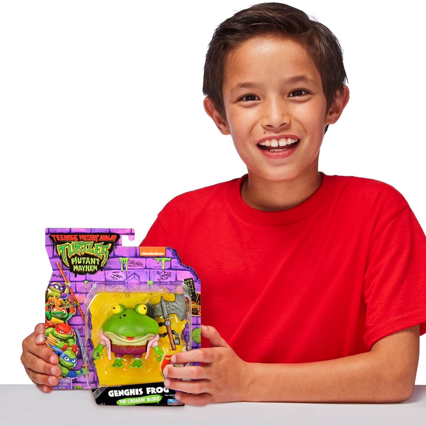TMNT Mutant Mayhem Genghis Frog 4-Inch Action Figure by Playmates Toys
