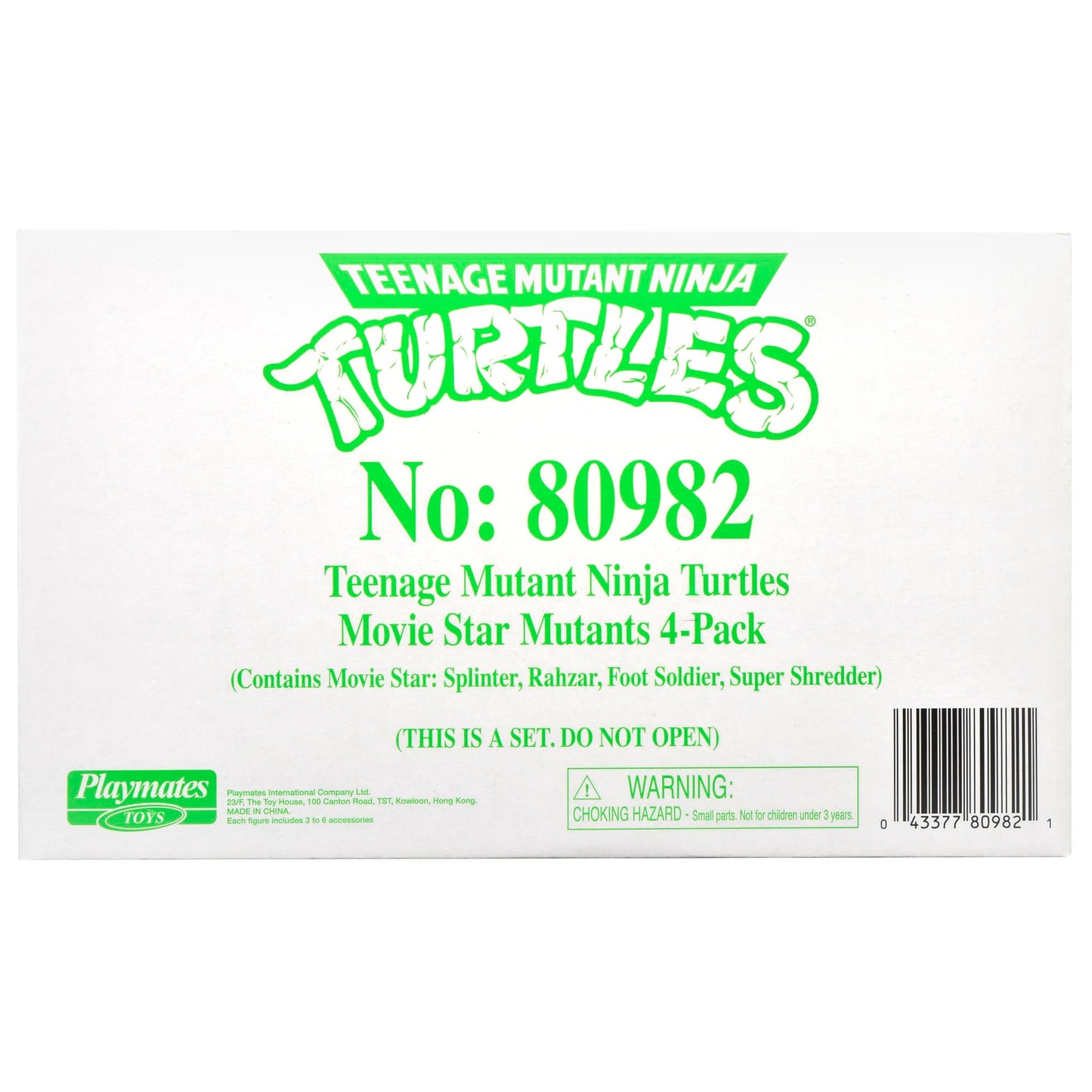 PlayMates TMNT Classic Movie Star Mutants 4-Pack – 4-Inch Action Figures