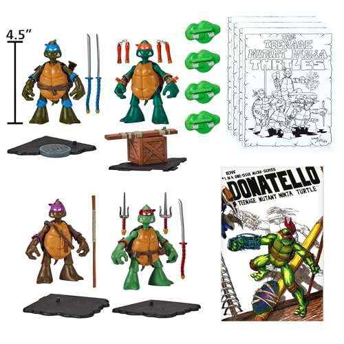 Teenage Mutant Ninja Turtles Original Sketch Collector Figure with Comic Book – Playmates Toys
