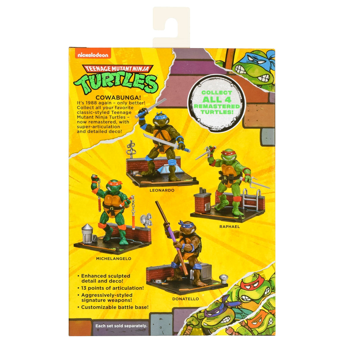 Teenage Mutant Ninja Turtles: 4” Remastered Leonardo Action Figure by Playmates Toys