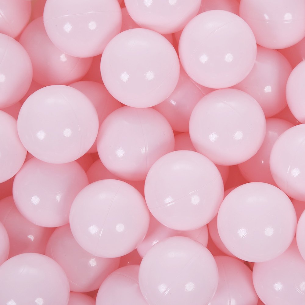 PlayMaty Ball Pit Balls - 2.75in Plastic, Phthalate & BPA Free, 50 Pack (Light Pink)