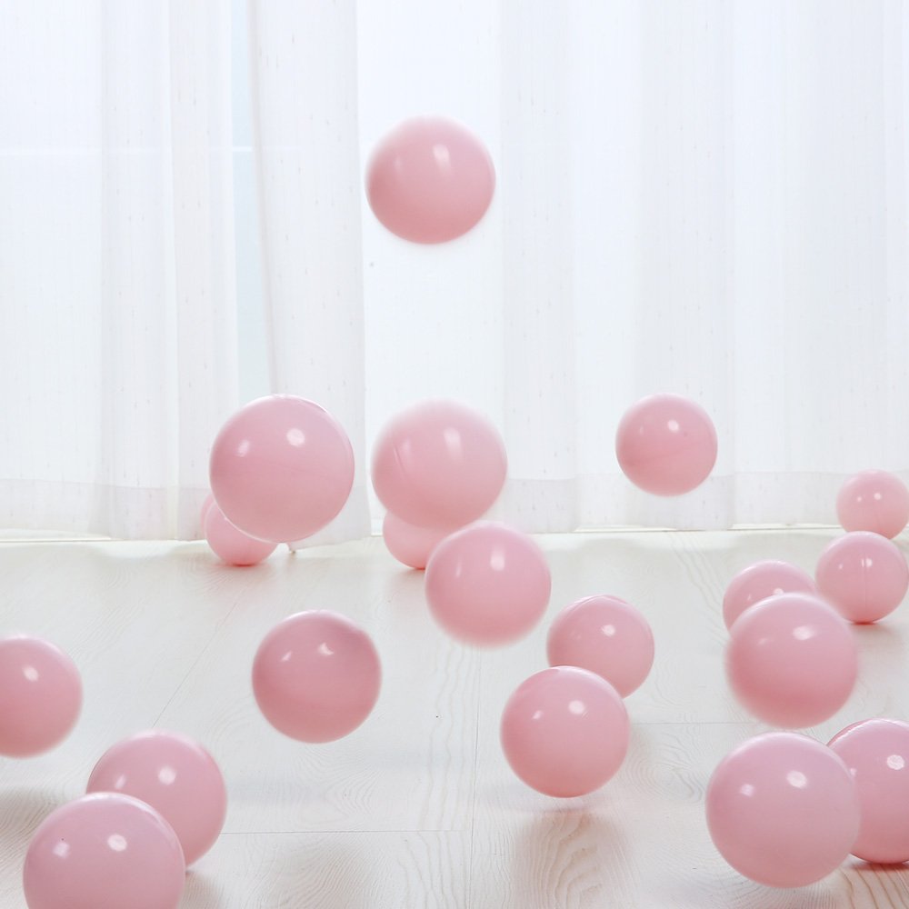 PlayMaty Ball Pit Balls - 2.75in Plastic, Phthalate & BPA Free, 50 Pack (Light Pink)