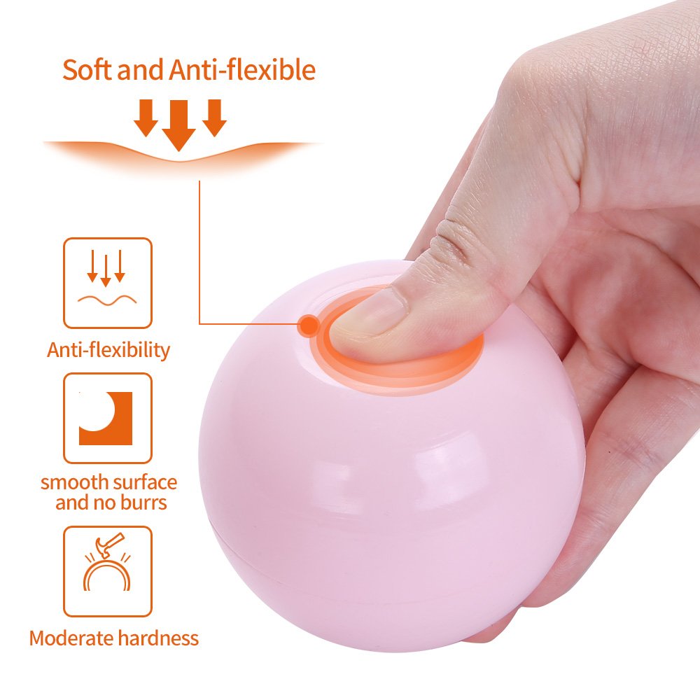 PlayMaty Ball Pit Balls - 2.75in Plastic, Phthalate & BPA Free, 50 Pack (Light Pink)