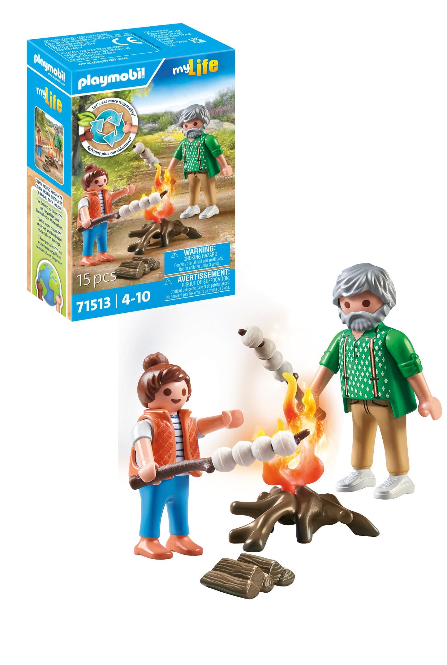 Playmobil 71513 Campfire with Marshmallows — New 2023 Playset