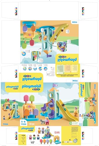 Playmobil 1.2.3 Adventure Tower with Ice Cream Booth | Toddler-Friendly Playset