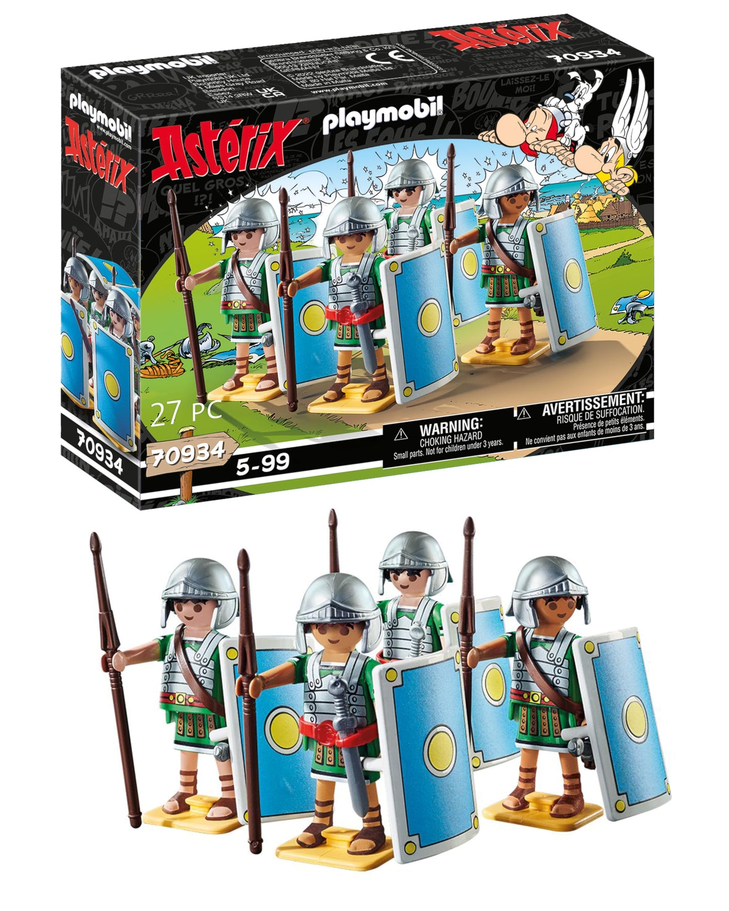 Playmobil Asterix & Obelix Roman Troop (70934) – 27-Piece Set for Ages 5+