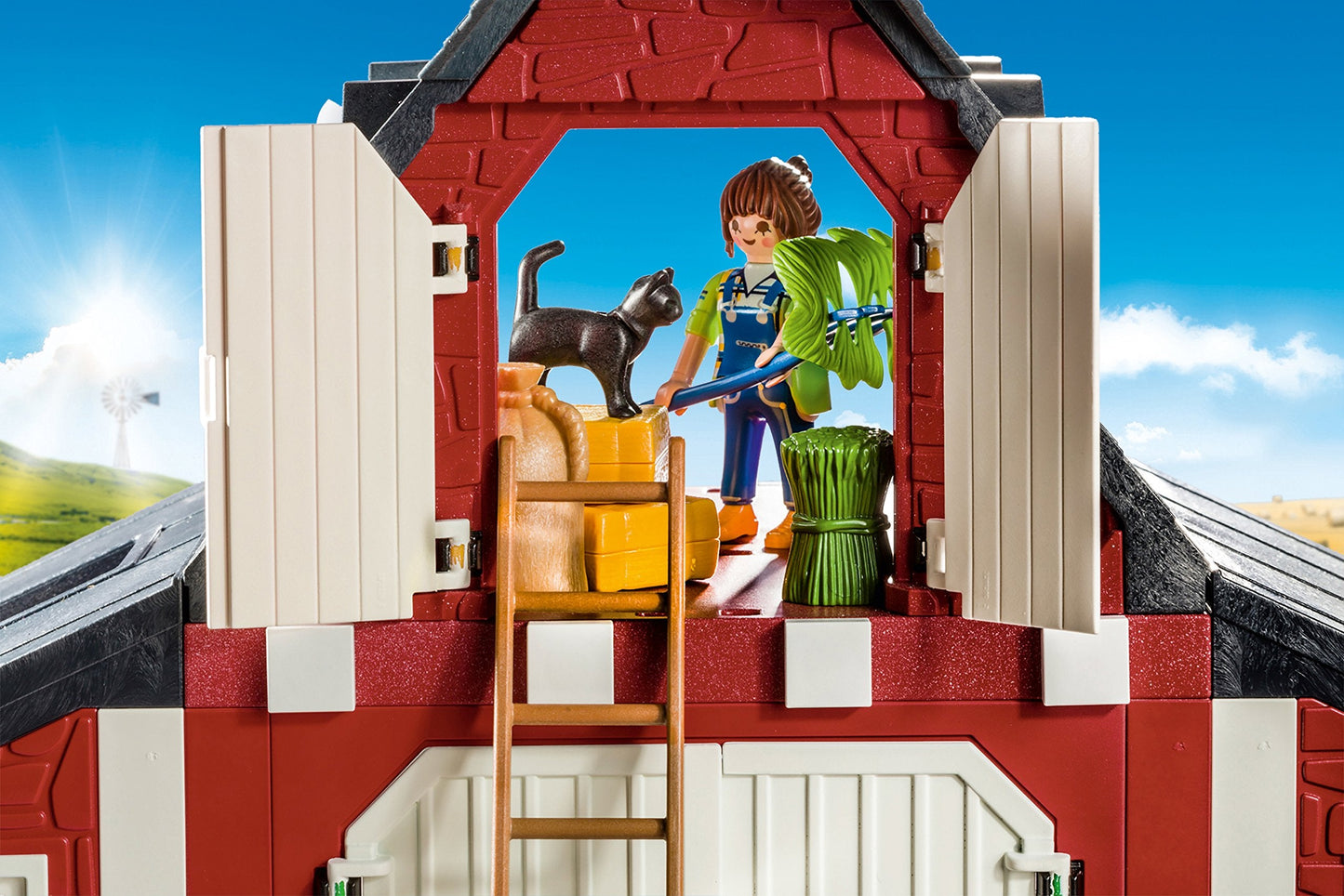 Playmobil Barn with Silo – Farm Playset with Animals