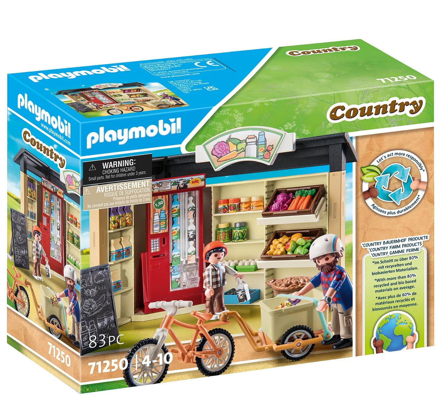 Playmobil Country Farm Shop – Farm Toy Set for Ages 4–10