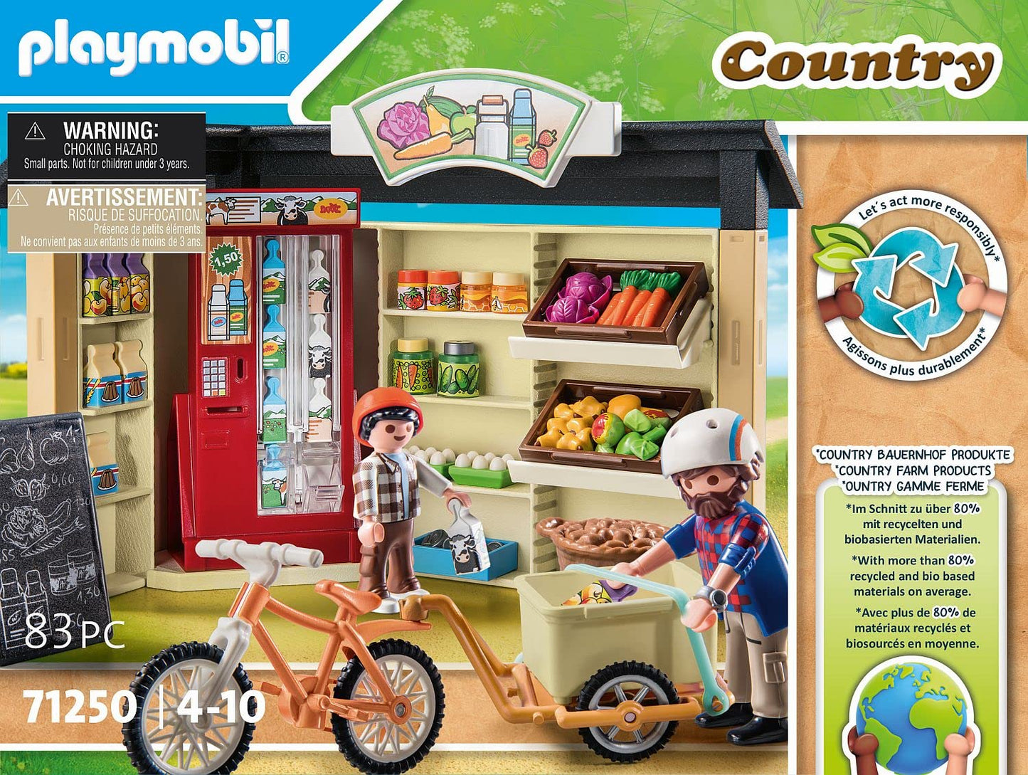 Playmobil Country Farm Shop – Farm Toy Set for Ages 4–10