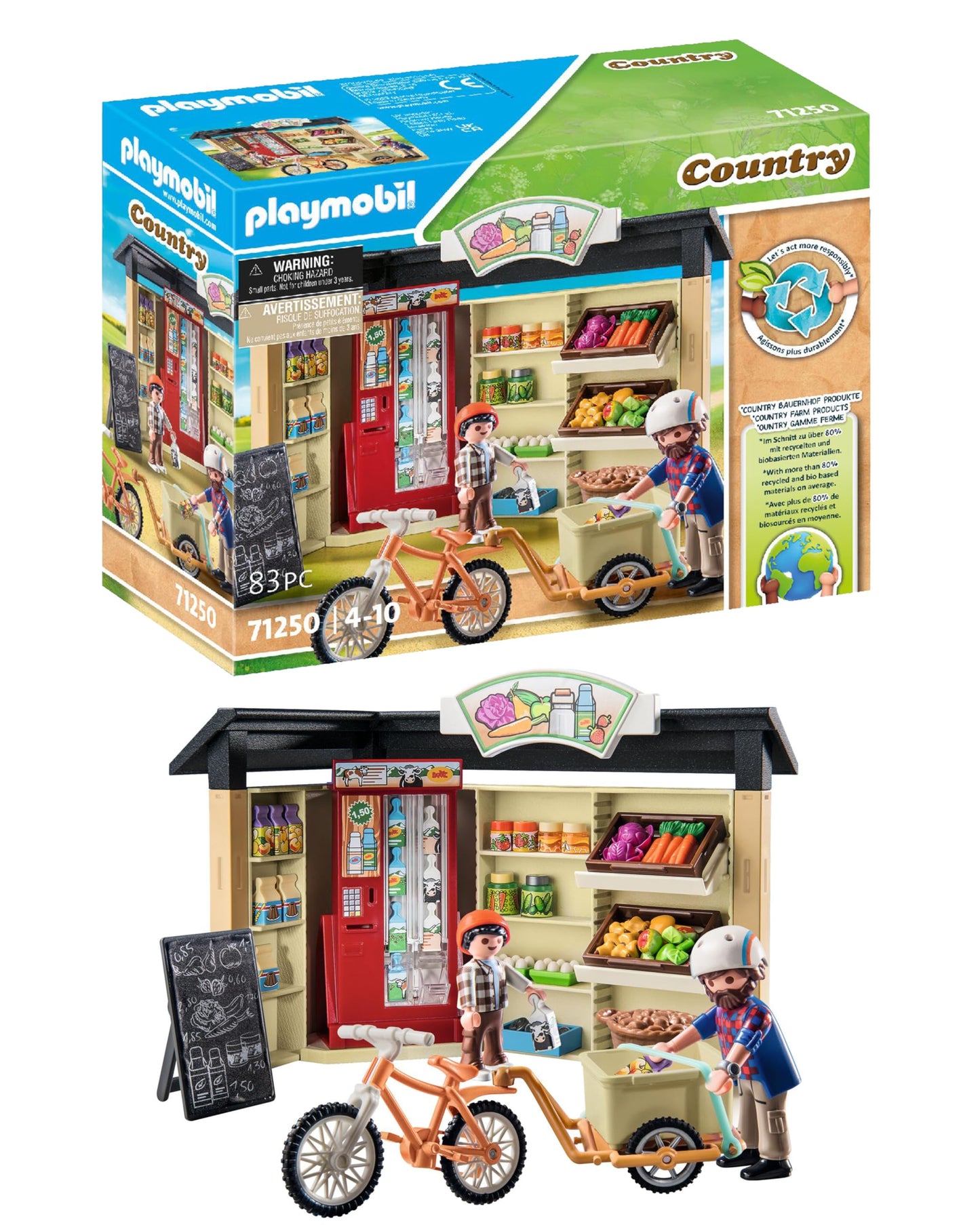 Playmobil Country Farm Shop – Farm Toy Set for Ages 4–10