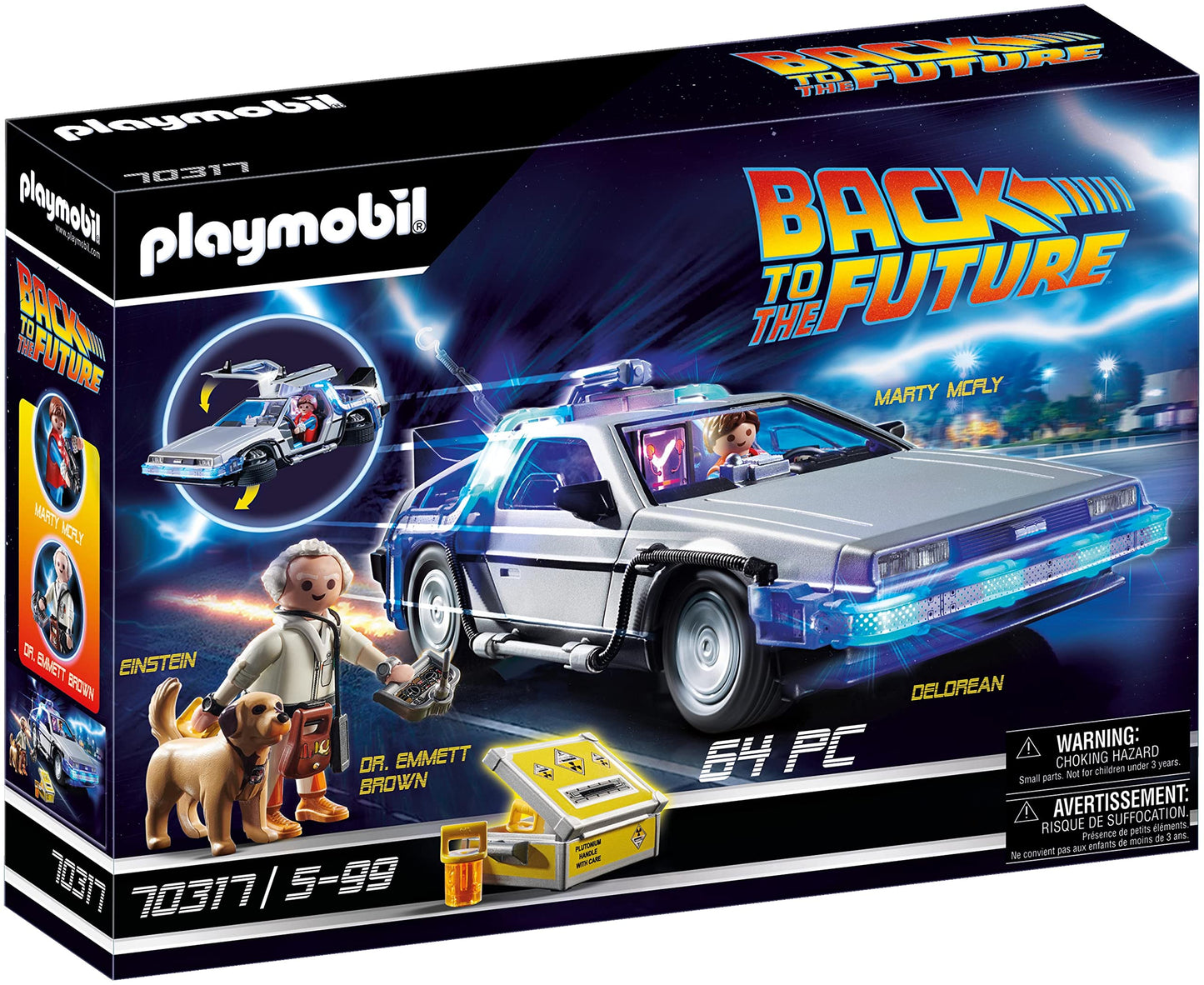 Playmobil Back to The Future DeLorean – Lights, Flux Capacitor & Time Travel Playset
