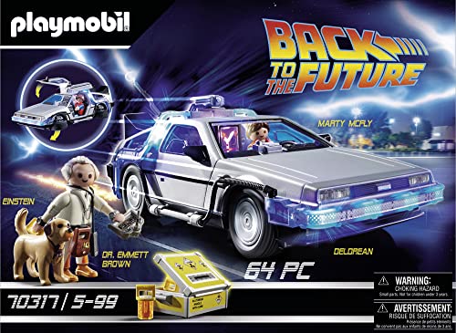 Playmobil Back to The Future DeLorean – Lights, Flux Capacitor & Time Travel Playset