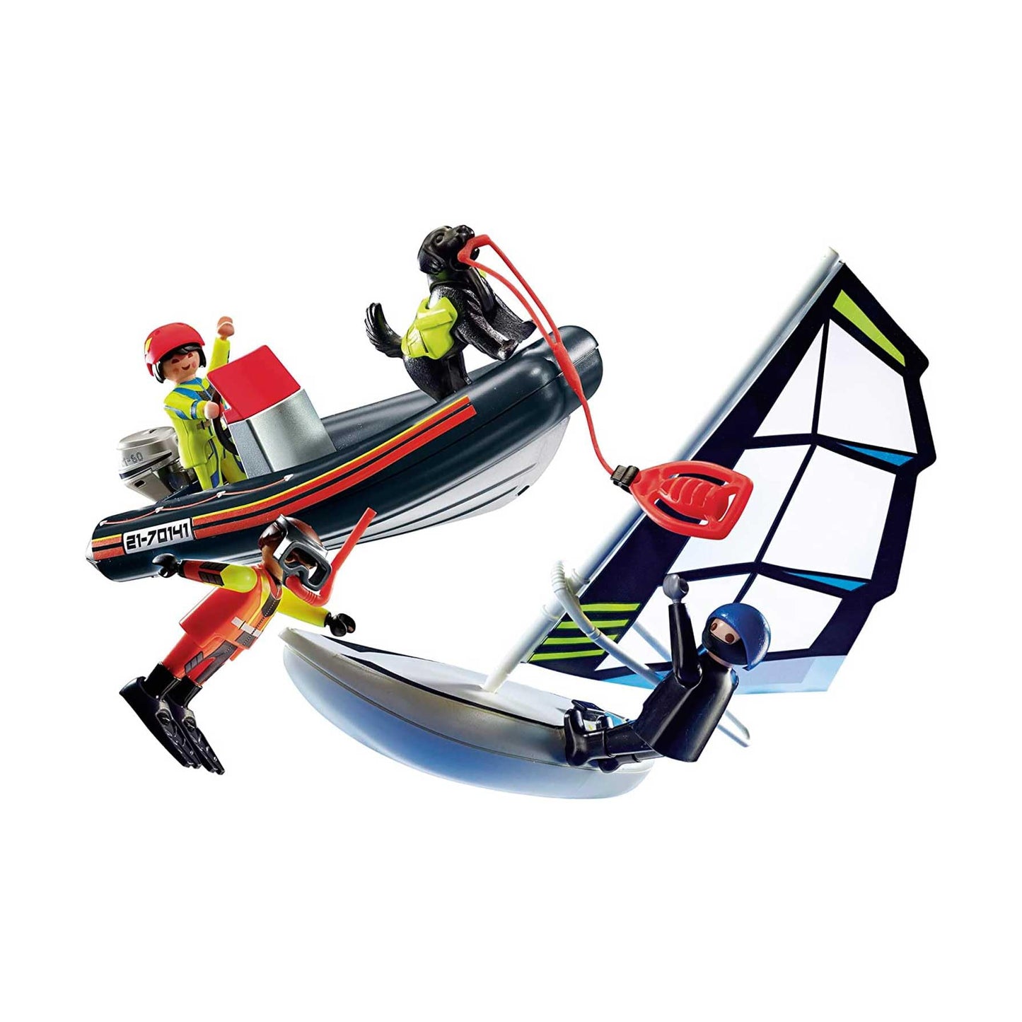 Playmobil Water Rescue with Dog – Sea Rescue Playset for Kids