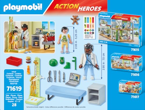 Playmobil Pediatrician with Teddy Bear | Doctor Play Set for Kids 4-10