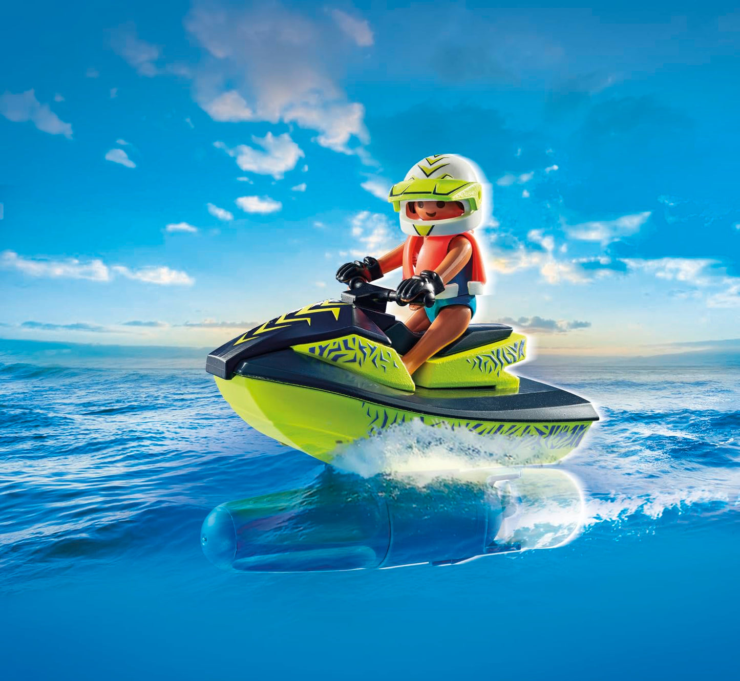 Playmobil Fireboat with Aqua Scooter – Water Rescue Toy Set for Kids Aged 4–10