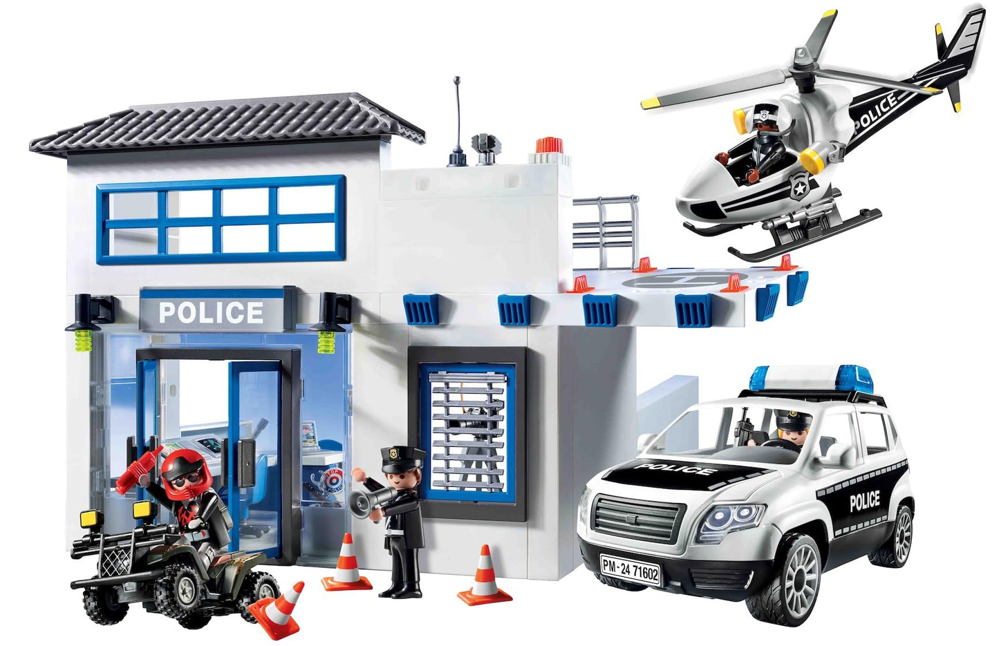 Playmobil Action Heroes 71602 Police Station with Vehicles – 50th Anniversary Edition
