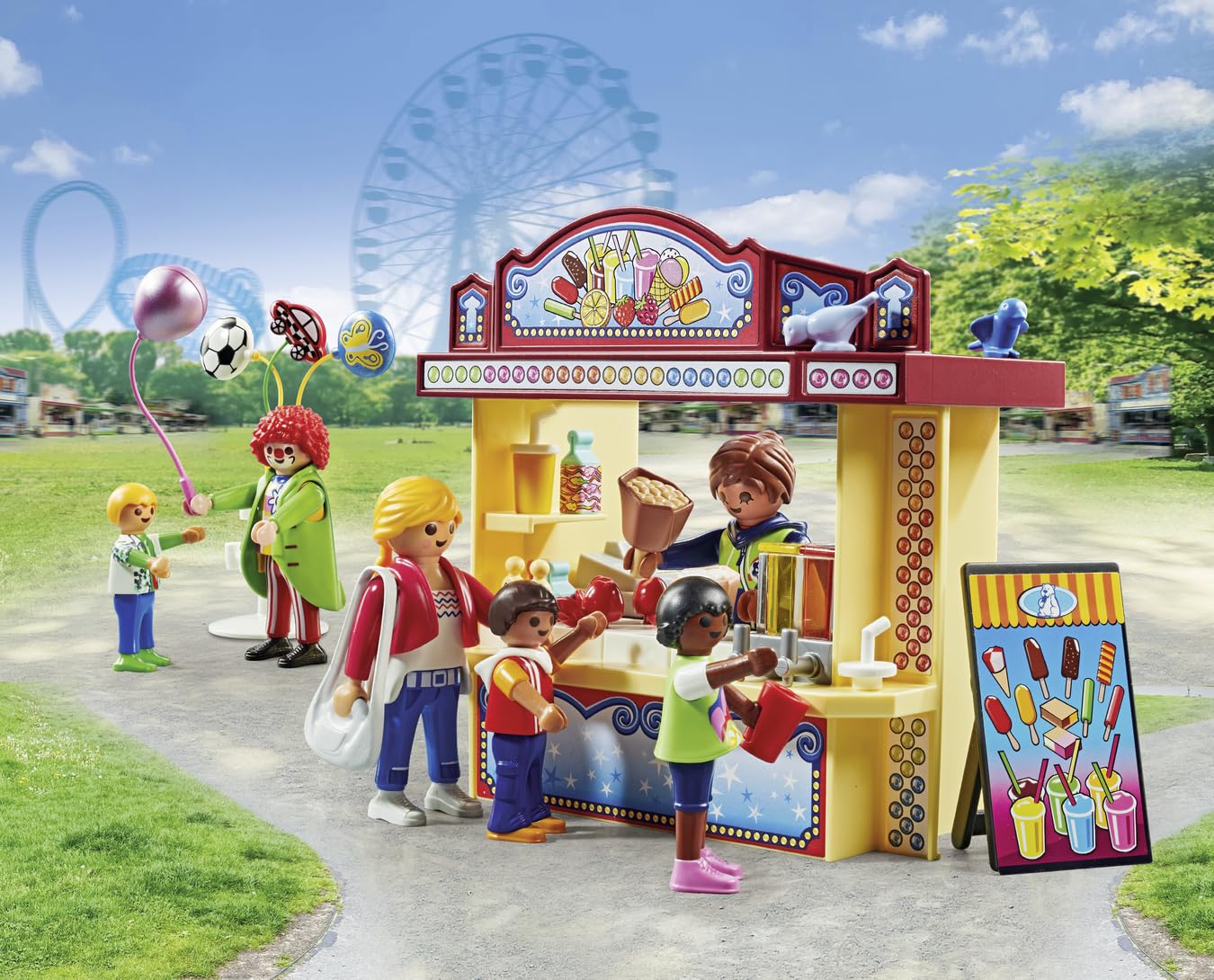 Playmobil Fun Fair | Colorful Family Amusement Set for Imaginative Play