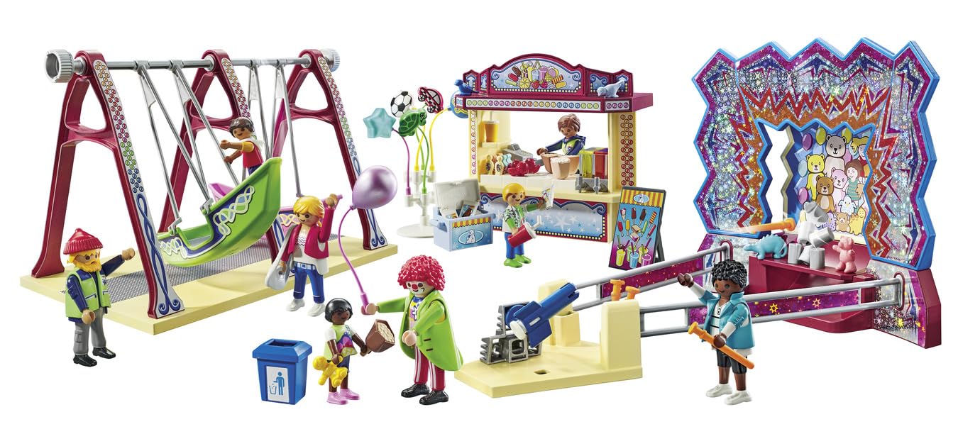 Playmobil Fun Fair | Colorful Family Amusement Set for Imaginative Play