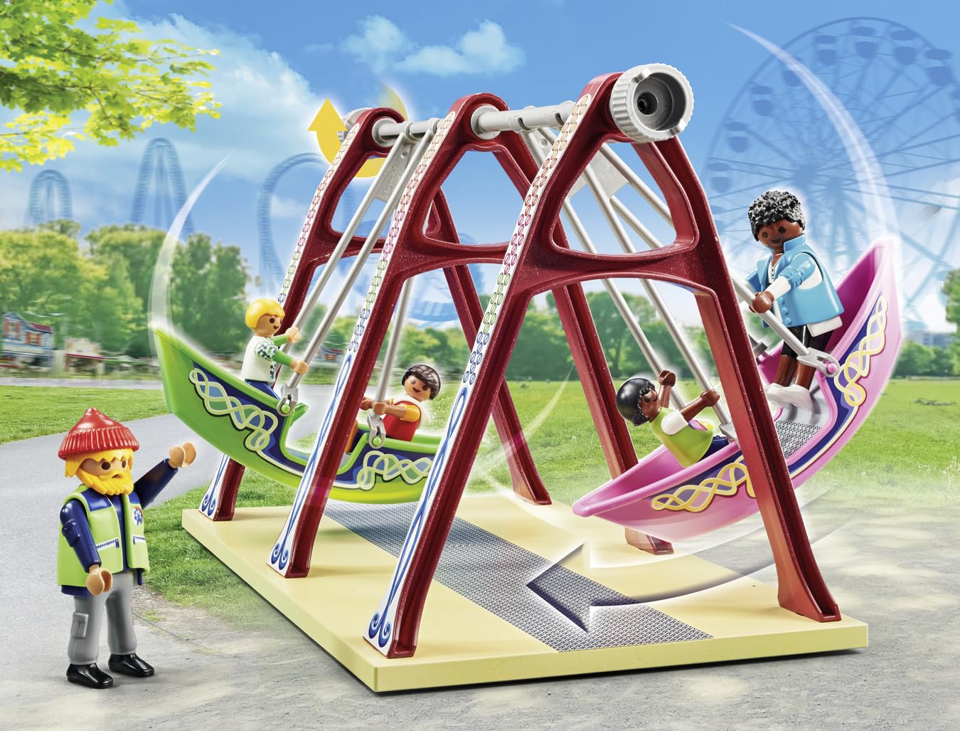 Playmobil Fun Fair | Colorful Family Amusement Set for Imaginative Play
