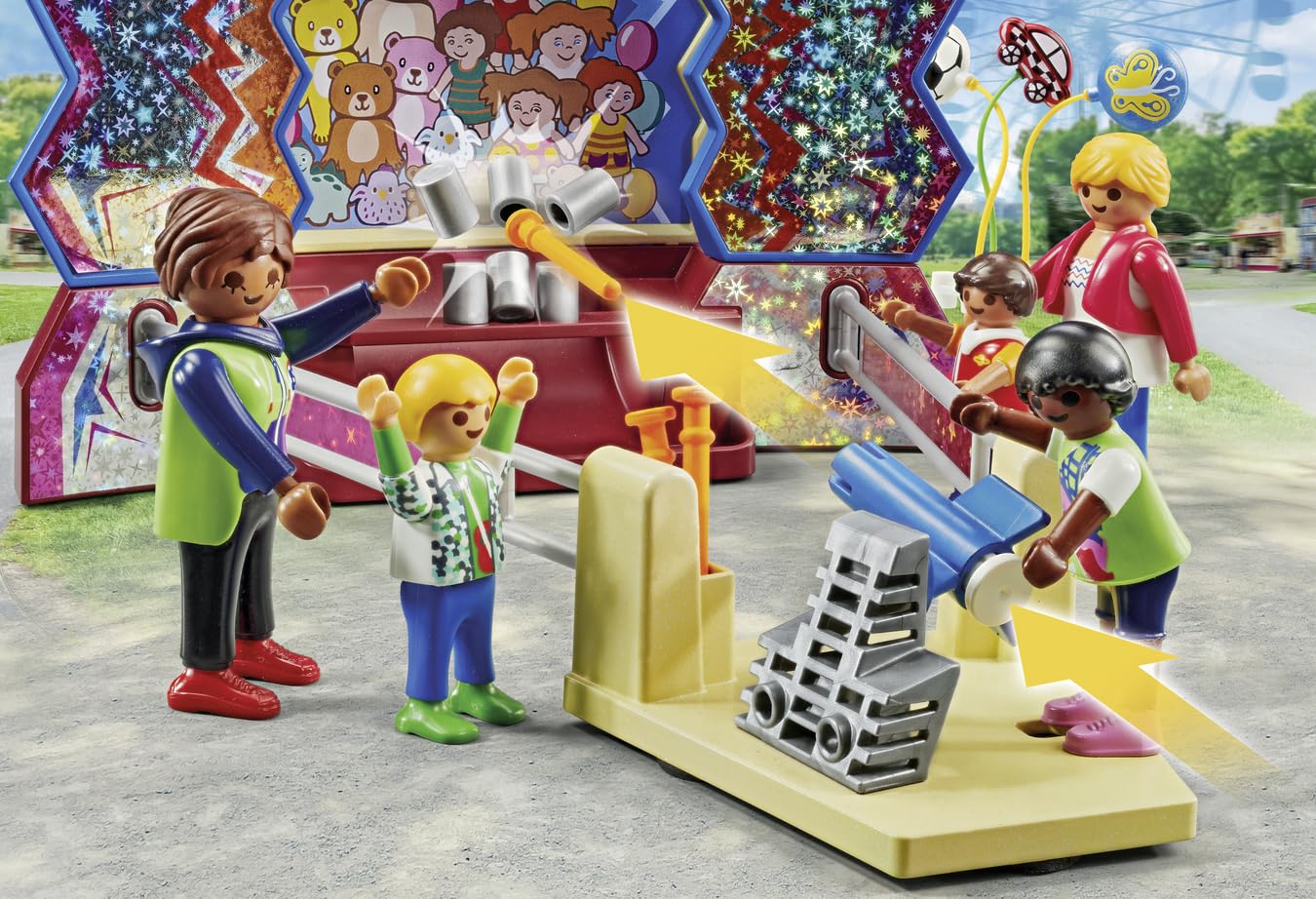 Playmobil Fun Fair | Colorful Family Amusement Set for Imaginative Play